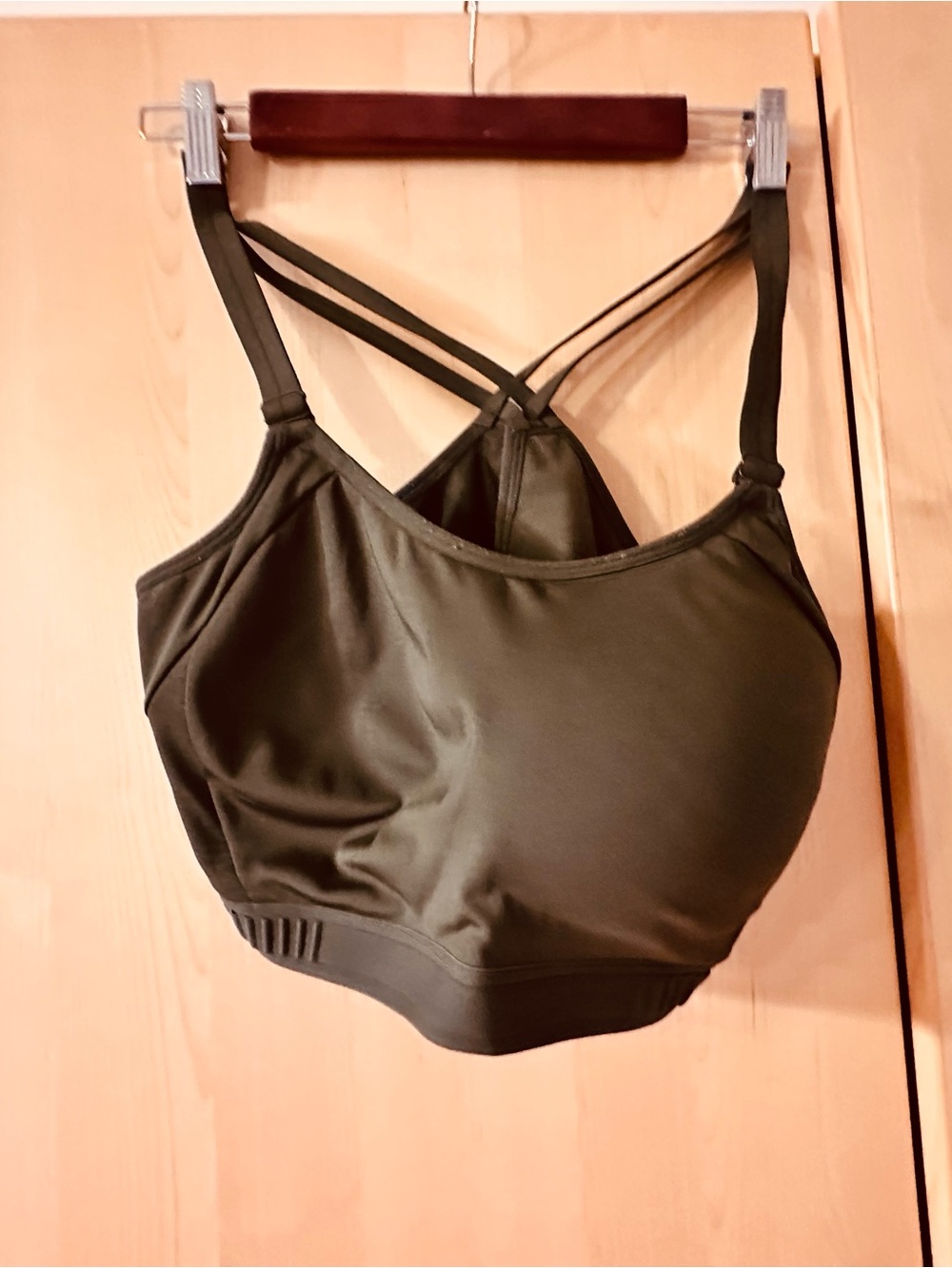 all in motion Olive Green Strappy Sports Bra